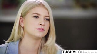TUSHY Hawt Teen Arya Fae Gets 1st Anal