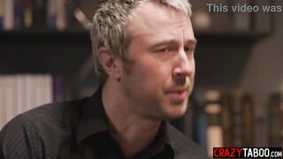 Breasty playgirl and large penis dude enjoyed hardcore snatch banging after giving a fellatio