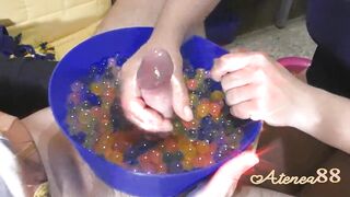 Massage sensitive oil and balls