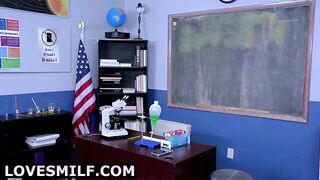 Sexy Chemistry Teacher mother I'd like to fuck Forgets Phone - Lascivious Student Finds Her Nudes & Ends Up Destroying Her Taut Booty on the Desk After Hours!