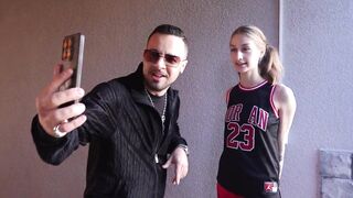 I meet a cute basketball player and screw her on the street