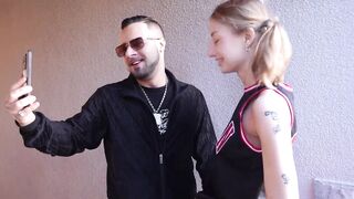 I meet a cute basketball player and screw her on the street