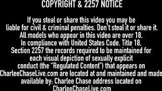 Charlee Chase Pulls Panties Aside & Tongues Brandon Areana!