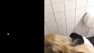 LESBIAN SLUTS PLAY IN NIGHTCLUB BATHROOM