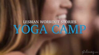 Four lesbians trying acro yoga NAKED!