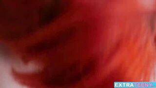 Cute teen Gracie May Green licking redhead stepmoms pussy