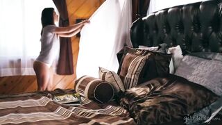 American lesbian couple on vacation