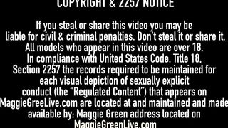 Scissor Fuckers Maggie Green & Sara Jay Fondle Tits & More!