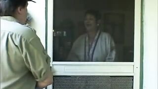 Grandma Galina received a parcel with dildos