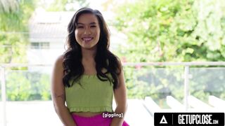 UP CLOSE - Lustful Tiny Kimmy Kimm Wishes To Be Taken From Behind