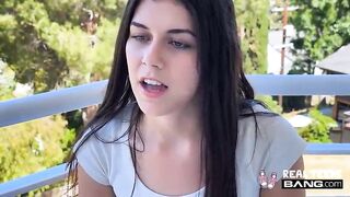 Screw! Real Teens - Public Dong Riding WIth A Creamy Facial Ending Featuring Lily Winters