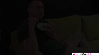 Tiny Russian teen step sister desperately craves her step brothers large penis
