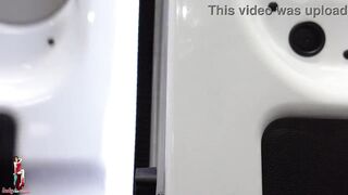 Doppio anal fisting outdoor in the truck, large anal gape