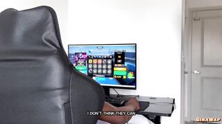 Sucking my step-bro Penis During the time that This guy Plays Videogames