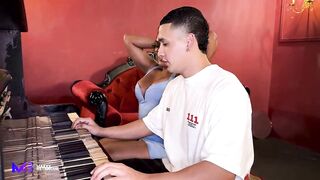 big beautiful woman Piano Teacher Takes Off Her Student's Cock rubber - Max Betancur & Carla Morelli