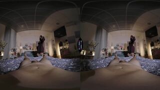 Hawt Brunette hair Lady Lyne Rubbing Her Boobs & Riding Her Boyfriend Rod - Amateur 360 Vr Porn