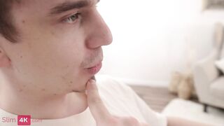 Eva Murkovski - Hot sweetheart gets wang in her cunt and booty and cum in her throat
