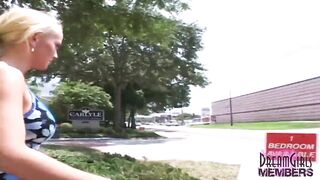 Awesome Alana Gets Stripped in Risk Flashing Spots