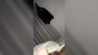 Student playing with twat and titties over BBC