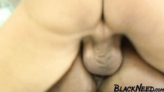Interracial Sex Movie scene With A Breasty Amateur