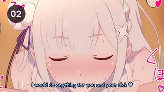 Emilia Wishes to Breed at Christmas! Train Her How to Do It! (ReZero, Breeding, Dong Worship, Impregnation, Creampie, Paizuri)