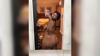 big beautiful woman Honey with large rimming herself with sex toy