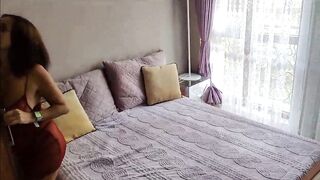 I waited until it stopped raining at my ally's mother's abode and I banged her hard!