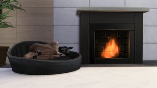 Puppy Gimp gets his balls busted by Headmistress - Sims 4