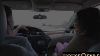 HOUSEOFYRE- Breasty Student Rissa May Loves to screw random Strangers on the road