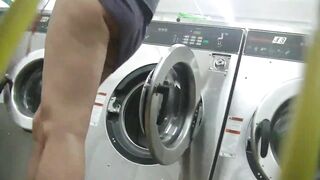 Sucking Ebony Knob At College Laundromat!!! Pt1 SHEER