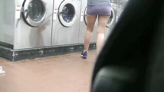 Sucking Ebony Knob At College Laundromat!!! Pt1 SHEER