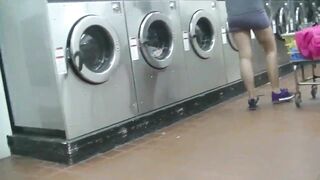 Sucking Ebony Knob At College Laundromat!!! Pt1 SHEER