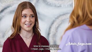 Desensitizing Massage Turns Into Sloppy Lesbo Sex - Sophia Locke, Katerina Deville