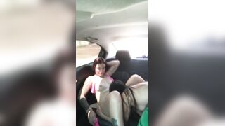 my angel asks me to lick her adorable vagina in the uber