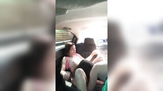 my angel asks me to lick her adorable vagina in the uber