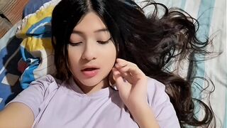 Home masturbation of a Latin chick angel