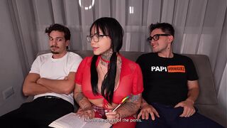 Venezuelan sweethearts with flawless melons and butts get turned on by their Spanish allies with two large knobs