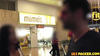 Breasty Latin chick Pickup Sweetheart Bouncing Hard On Large White Dick POV