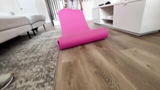 Sneaky Stepbro tears A Aperture In My Yoga Panties Out of Me Knowing