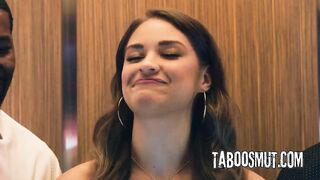 Cheating Latin babe Is Hard Coarse DPed In Elevator By Angry Boyfriends