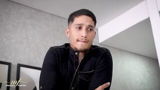 Cuckolded wife gets drilled by her spouse's ally in the kitchen - Monique Fuentes and Milan Rodriguez