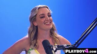 Sexy golden-haired sweetheart enjoyed sexy solo action and pornstar enjoyed masturbation