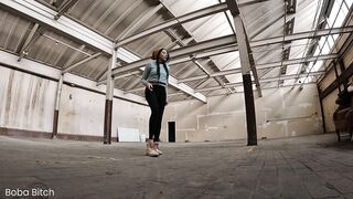 I Left my Clothing BEHIND and SQUIRTED! - Public Nudity Warehouse Dare