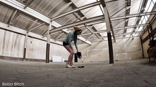 I Left my Clothing BEHIND and SQUIRTED! - Public Nudity Warehouse Dare