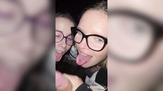 Exhibition for 2 MILFs who love to suck and have a fun hawt semen