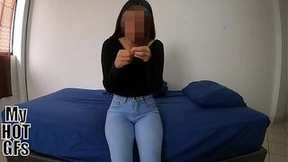 Oh my god! I filled Margarita's snatch with milk and this babe got preggo!