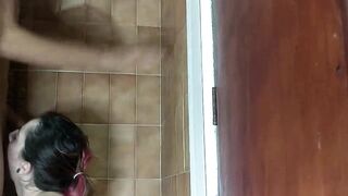 SNEAKY DRILLED IN THE BATH