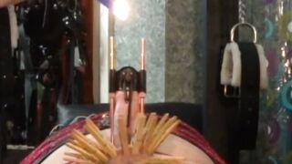 Cock Stretching and Sexy Wax in The Dungeon of Lady Diva Cane