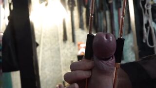 Cock Stretching and Sexy Wax in The Dungeon of Lady Diva Cane
