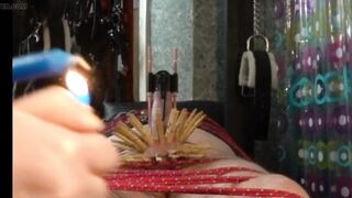 Cock Stretching and Sexy Wax in The Dungeon of Lady Diva Cane